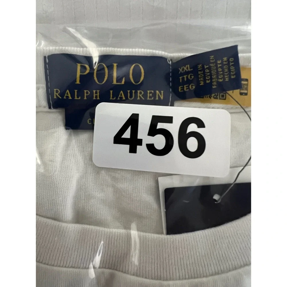 Polo Ralph Lauren Polo Bear White Graphic‎ T-Shirt Classic Fit Mens XXL New